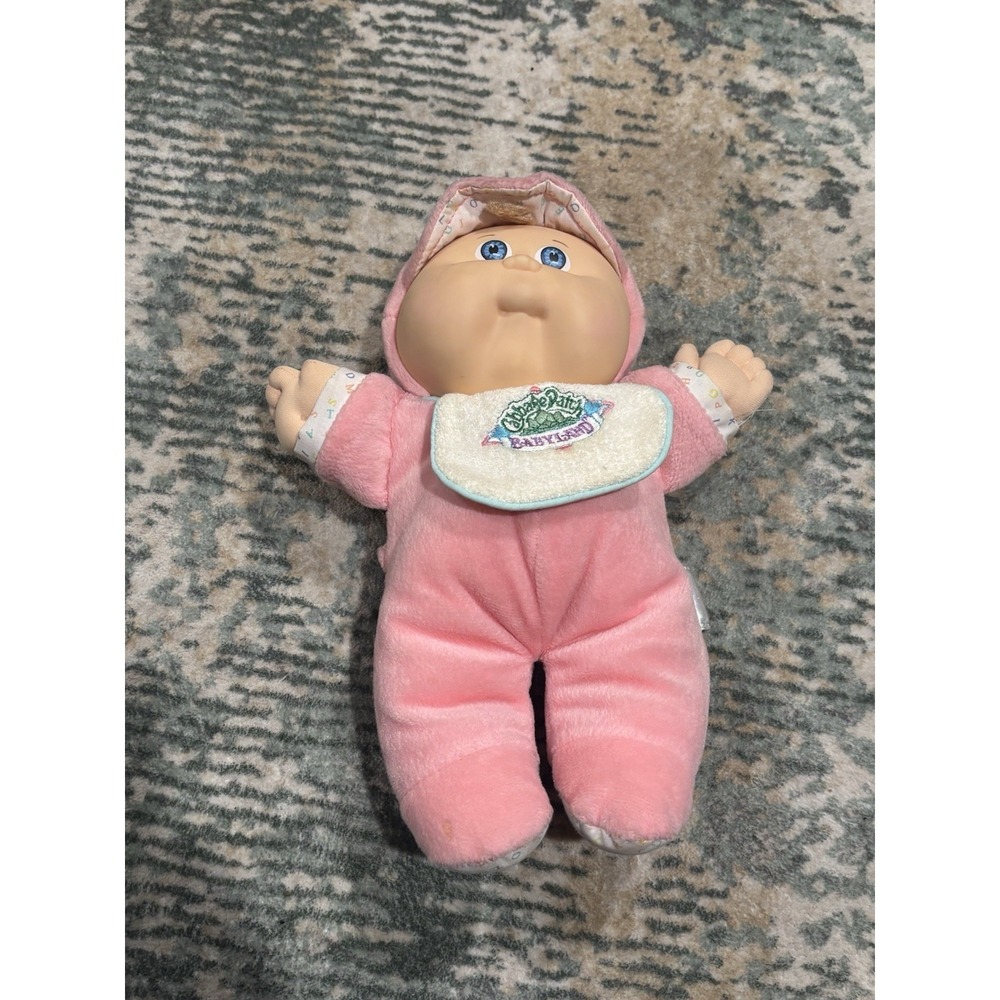 1988 Babyland Cabbage Patch Rattle Doll Xavier Roberts Pink